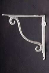 Bracket: Plain Curl: Antique White